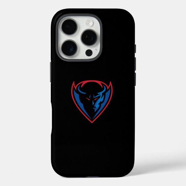 DePaul University Blue Demon Mascot Logo Case-Mate iPhone Case (Back)