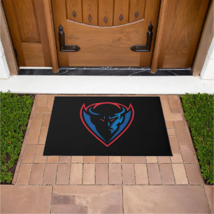 DePaul University Blue Demon Mascot Logo Doormat