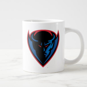 DePaul University Blue Demon Mascot Logo Giant Coffee Mug