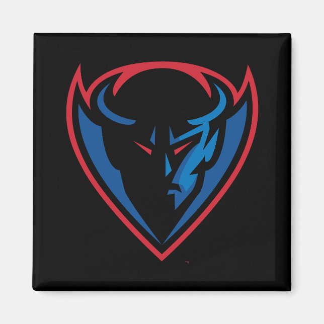 DePaul University Blue Demon Mascot Logo Magnet (Front)