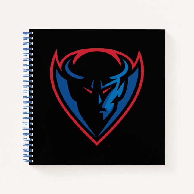DePaul University Blue Demon Mascot Logo Notebook (Front)