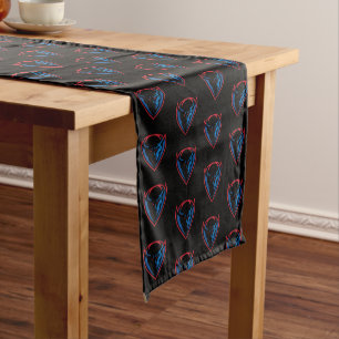 DePaul University Blue Demon Mascot Logo Short Table Runner