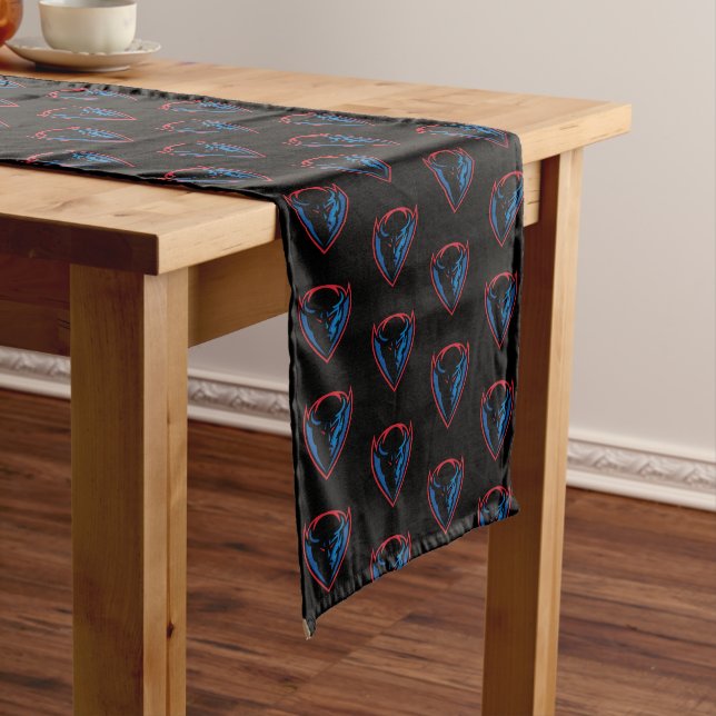 DePaul University Blue Demon Mascot Logo Short Table Runner (In Situ)