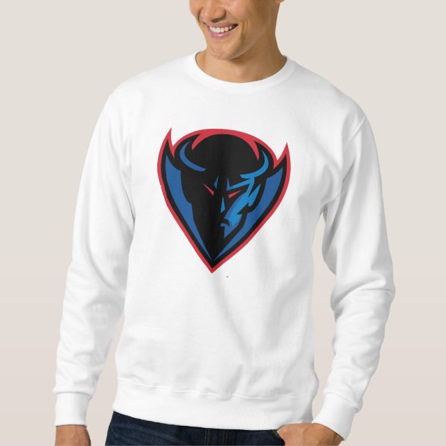 DePaul University Blue Demon Mascot Logo Sweatshirt (Front)