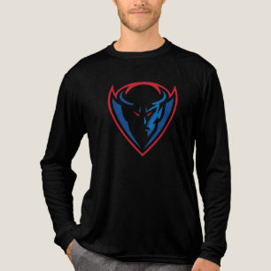 DePaul University Blue Demon Mascot Logo Tri-Blend Shirt