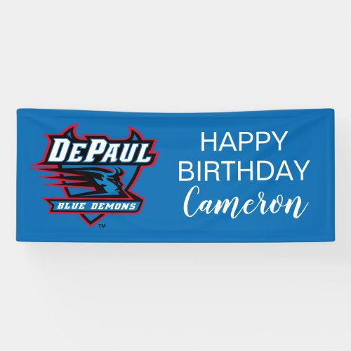 DePaul University Blue Demons Birthday Banner