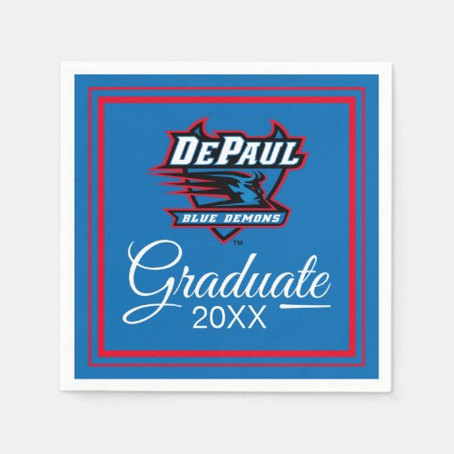 DePaul University Blue Demons Graduation Napkins