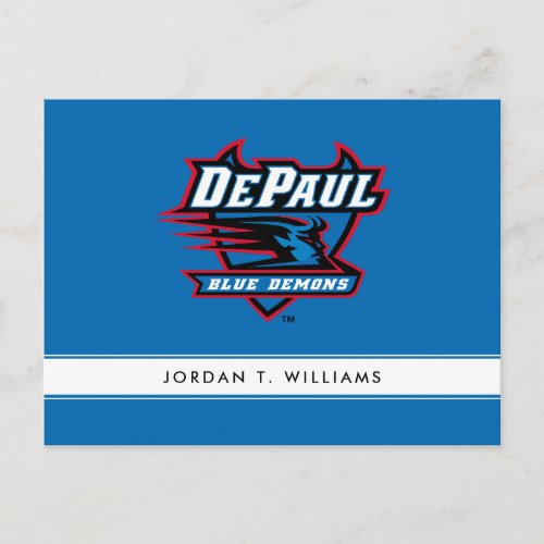 DePaul University Blue Demons Invitation Postcard