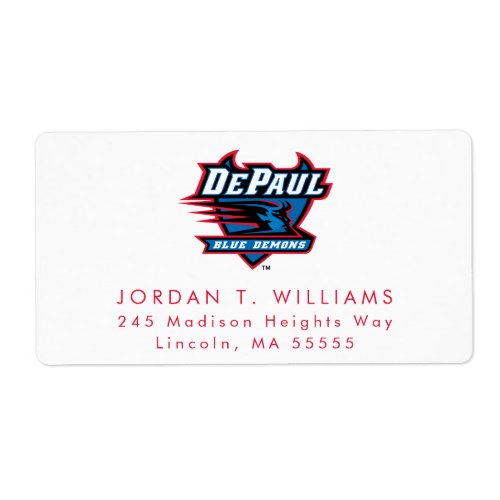 DePaul University Blue Demons Label