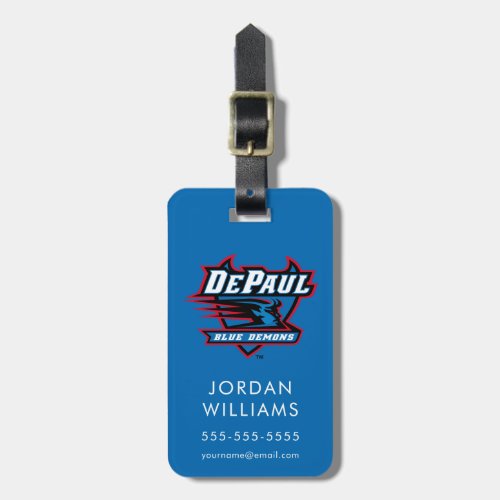 DePaul University Blue Demons Luggage Tag