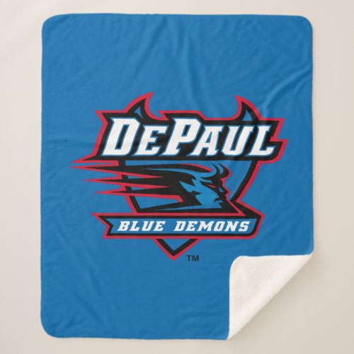 DePaul University Blue Demons Sherpa Blanket
