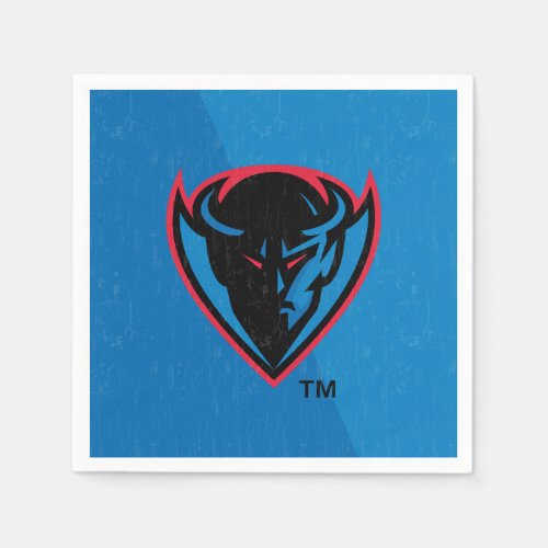 DePaul University Color Block Distressed Napkins