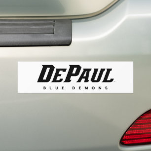 DePaul University DePaul Blue Demons B&W Bumper Sticker