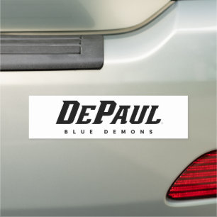 DePaul University DePaul Blue Demons B&W Car Magnet