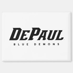 DePaul University DePaul Blue Demons B&W Magnet