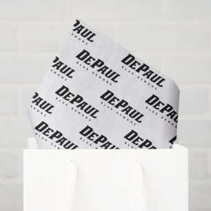 DePaul University DePaul Blue Demons B&W Tissue Paper
