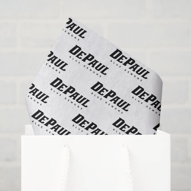 DePaul University DePaul Blue Demons B&W Tissue Paper (Gift Bag)