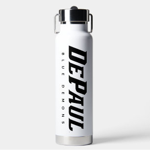 DePaul University DePaul Blue Demons B&W Water Bottle
