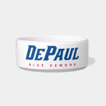 DePaul University DePaul Blue Demons Wordmark Bowl<br><div class="desc">This dynamic design proudly showcases the official "DePaul Blue Demons" wordmark logo of DePaul University. The bold, slanted lettering of "DEPAUL" is rendered in a striking blue, creating an energetic visual. Below this, the words "BLUE DEMONS" are clearly presented in vibrant red, asserting the university's athletic identity. This impactful and...</div>