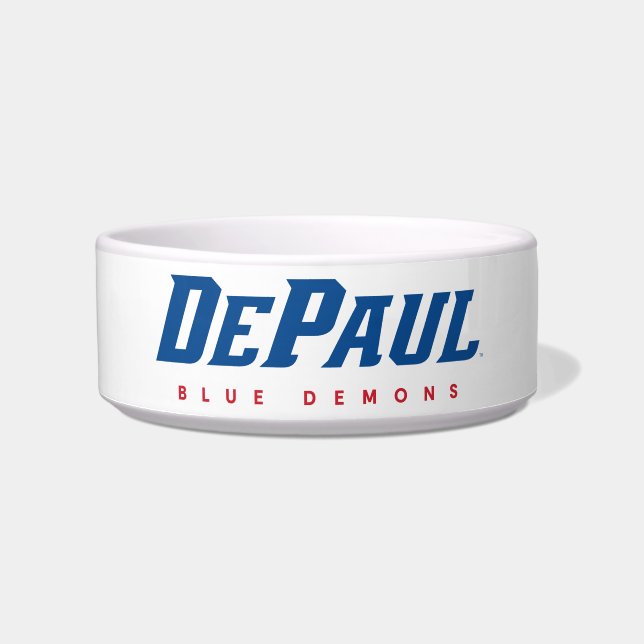 DePaul University DePaul Blue Demons Wordmark Bowl (Front)
