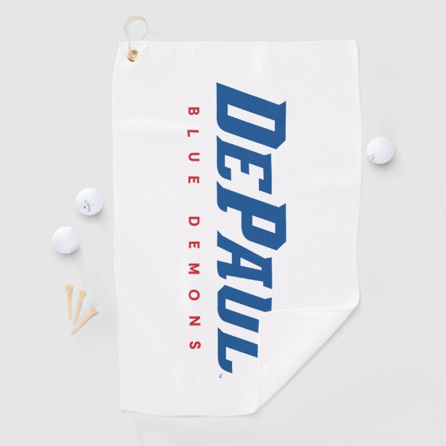DePaul University DePaul Blue Demons Wordmark Golf Towel (InSitu)