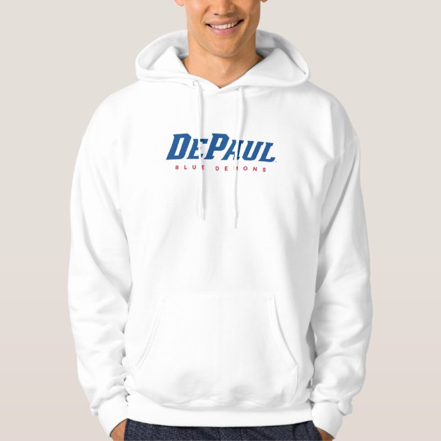 DePaul University DePaul Blue Demons Wordmark Hoodie (Front)