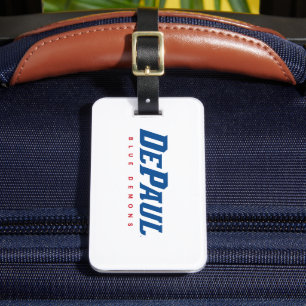 DePaul University DePaul Blue Demons Wordmark Luggage Tag