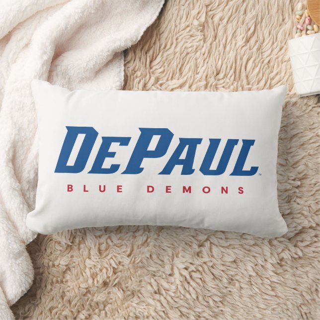 DePaul University DePaul Blue Demons Wordmark Lumbar Pillow (Blanket)