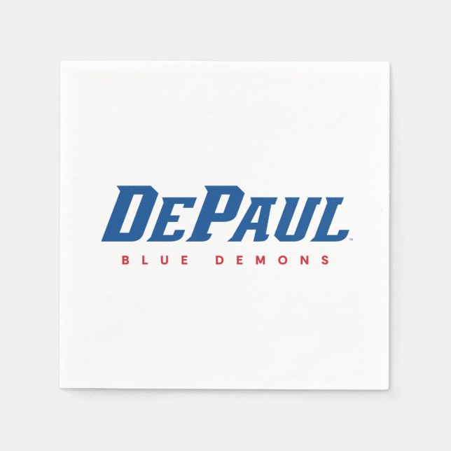DePaul University DePaul Blue Demons Wordmark Napkins (Front)