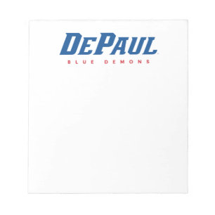 DePaul University DePaul Blue Demons Wordmark Notepad