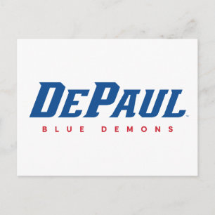 DePaul University DePaul Blue Demons Wordmark Postcard