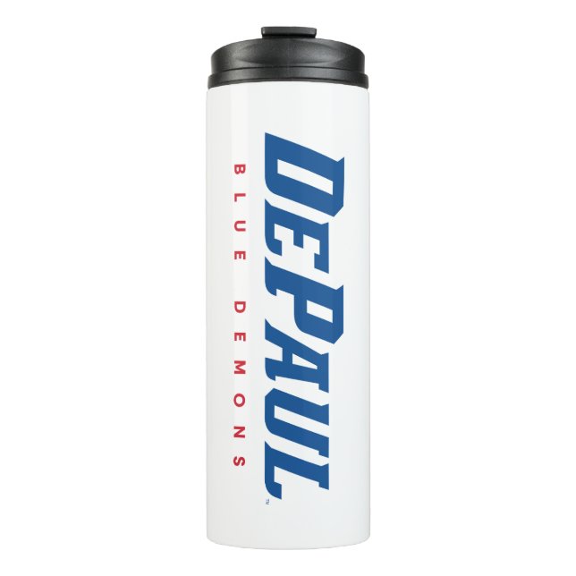 DePaul University DePaul Blue Demons Wordmark Thermal Tumbler (Front)
