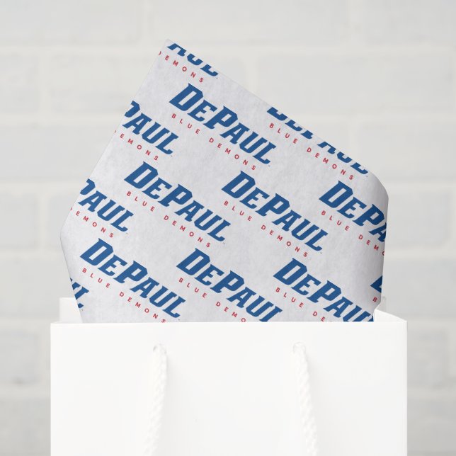DePaul University DePaul Blue Demons Wordmark Tissue Paper (Gift Bag)