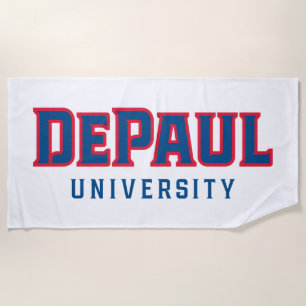 DePaul University DePaul University Wordmark Beach Towel