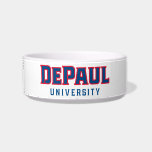 DePaul University DePaul University Wordmark Bowl<br><div class="desc">This dynamic design proudly showcases the official wordmark logo of DePaul University. The bold, impactful lettering of "DEPAUL" is rendered in a striking blue with a vibrant red outline, commanding attention. Below this, "UNIVERSITY" is clearly presented in a classic blue serif font, completing the institution's identity. This impactful and recognizable...</div>