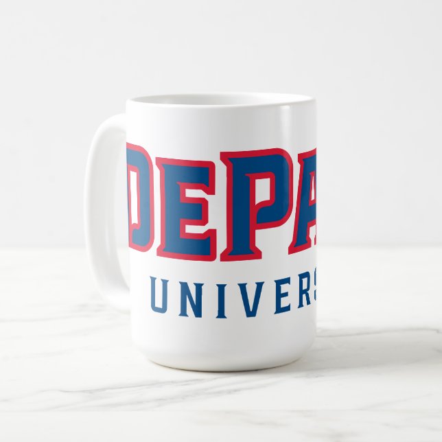 DePaul University DePaul University Wordmark Coffee Mug (Front Left)