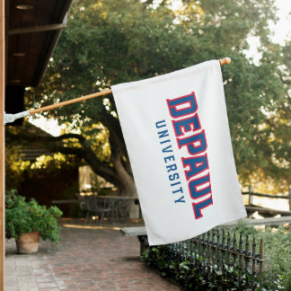 DePaul University DePaul University Wordmark House Flag