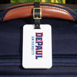 DePaul University DePaul University Wordmark Luggage Tag