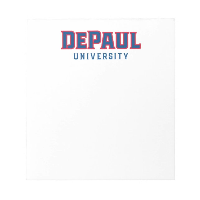 DePaul University DePaul University Wordmark Notepad (Front)