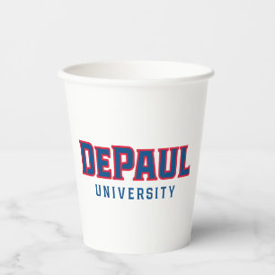 DePaul University DePaul University Wordmark Paper Cups