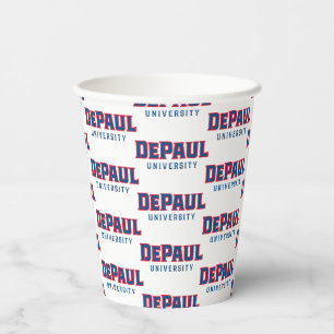 DePaul University DePaul University Wordmark Paper Cups