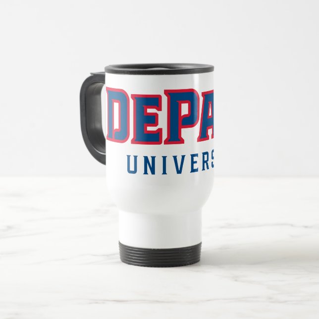 DePaul University DePaul University Wordmark Travel Mug (Front Left)