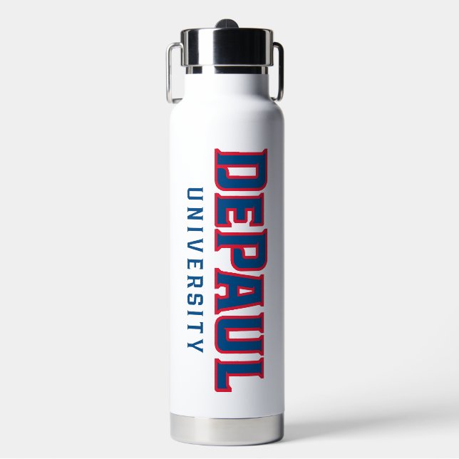 DePaul University DePaul University Wordmark Water Bottle (Front)