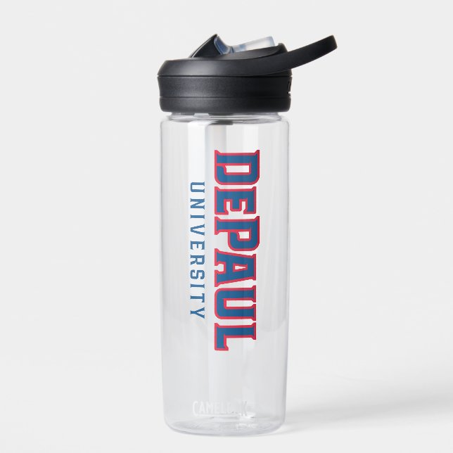 DePaul University DePaul University Wordmark Water Bottle (Left)