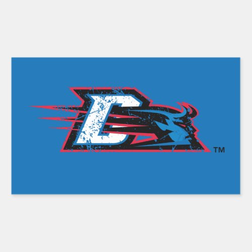 DePaul University Distressed Logo Rectangular Sticker