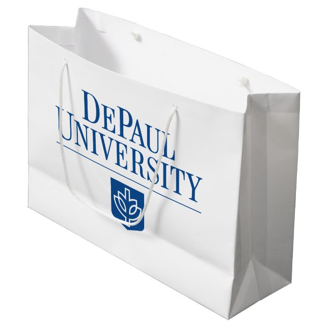 DePaul University Graduation Large Gift Bag (Front Angled)
