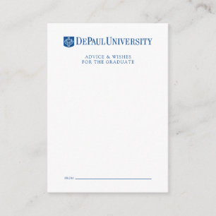 DePaul University Graduation Note Card