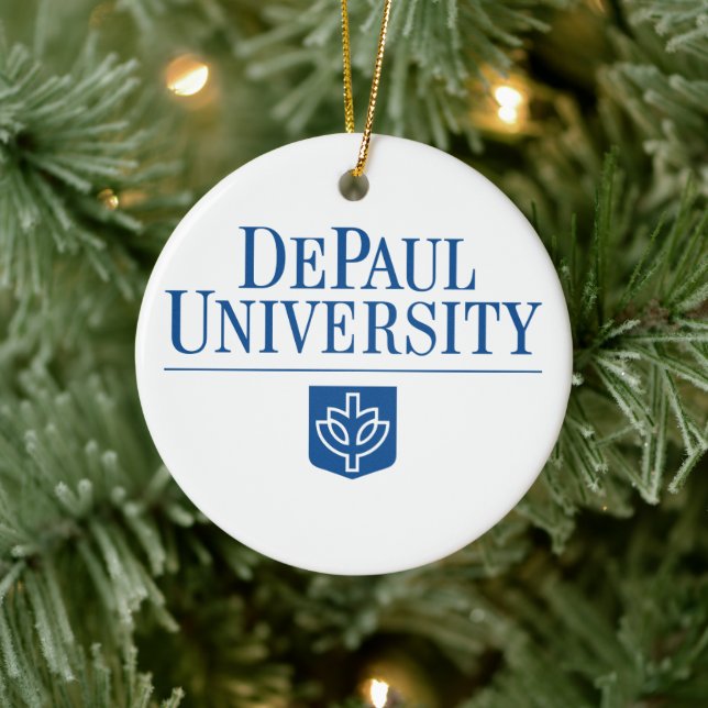 DePaul University Holiday Ceramic Ornament (Tree)