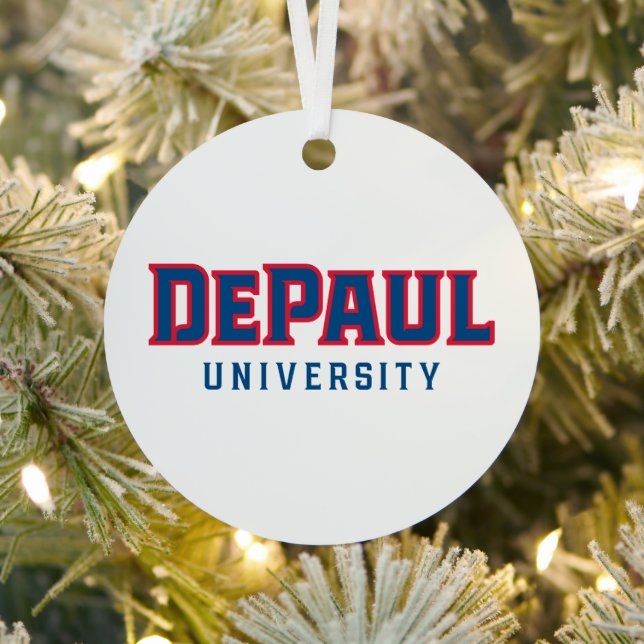 DePaul University Holiday Metal Ornament (Insitu)