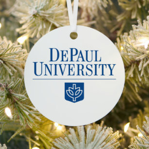 DePaul University Holiday Metal Ornament